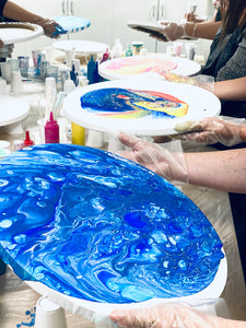 Fluid paint pour - Saturday 24th September 11:00-12:30pm