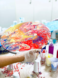 Fluid paint pour - Saturday 24th September 11:00-12:30pm