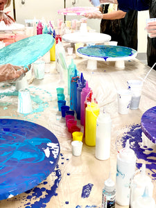 Fluid paint pour - Saturday 24th September 11:00-12:30pm